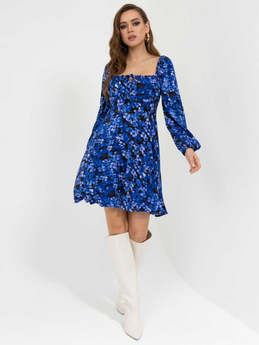 Платье A462 цвет: синий