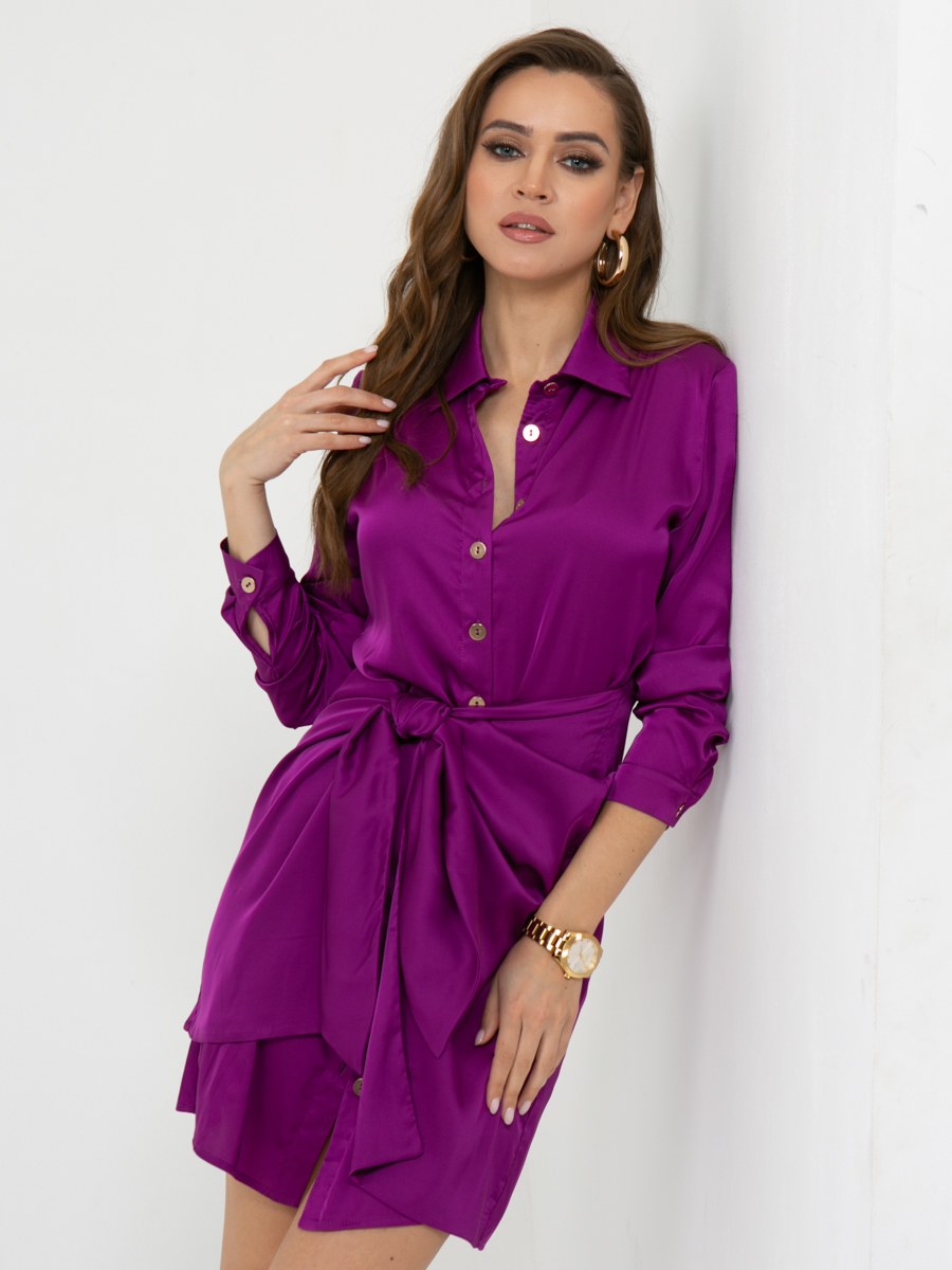 платье V494 цвет: фиолетовый