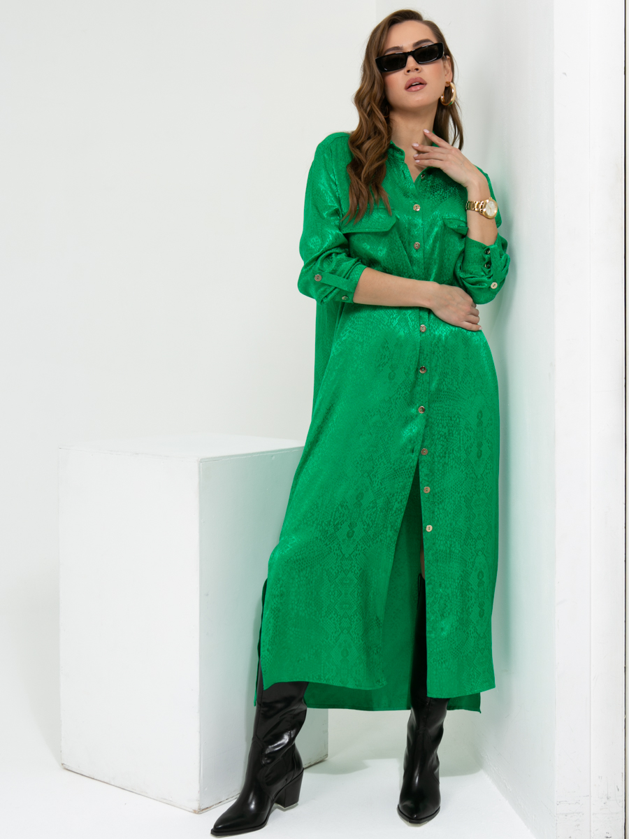 Платье A461 цвет: ярко-зеленый