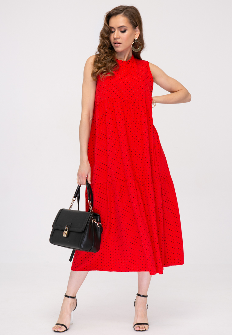 Платье L389 цвет красный