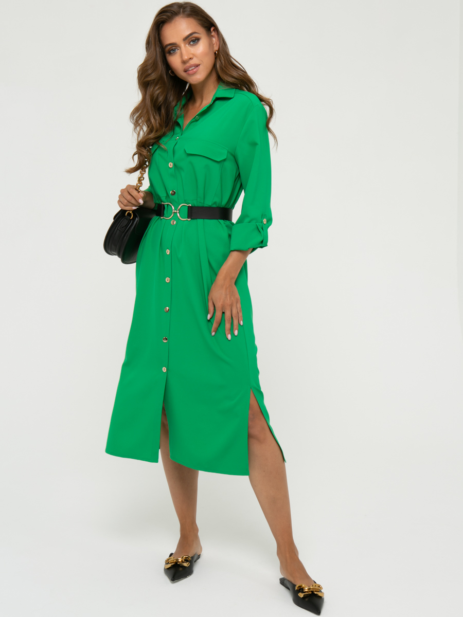 Платье A461 цвет: зеленый