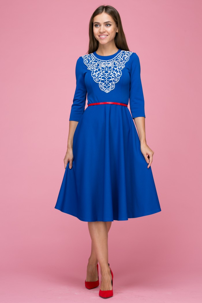 103 Платье цвет синий 