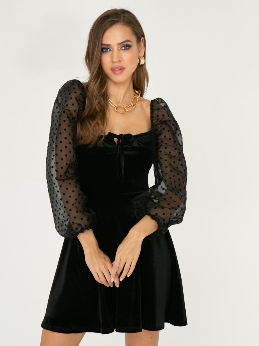 Платье A467 цвет: черный