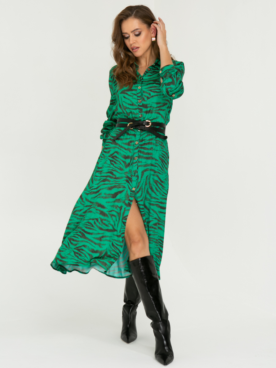 Платье A456 цвет: зеленый